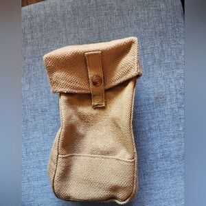 Vintage WWII 1941 Military Khaki Canvas Pouch